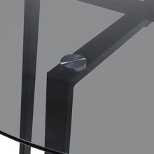 Load image into Gallery viewer, Round Dining Table 90cm Metal Based Glass Coffee Table Dining Tables Living and Home 
