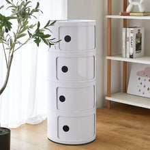 Load image into Gallery viewer, Cylindrical Multi-Tiered Plastic Storage Drawer Unit
