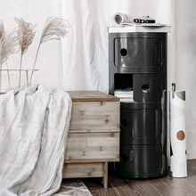 Load image into Gallery viewer, 76cm Height Cylindrical 4-Tier Plastic Storage Drawer Unit Storage Drawers Living and Home 
