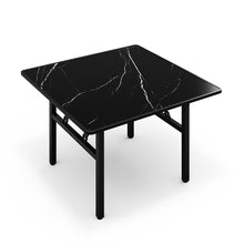 Load image into Gallery viewer, Square 80cm Folding Coffee Table with Marble Effect Top
