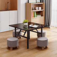 Load image into Gallery viewer, Square 80cm Folding Coffee Table with Marble Effect Top
