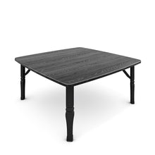 Load image into Gallery viewer, Square 80cm Wooden Folding Coffee Table Black
