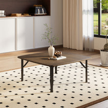 Load image into Gallery viewer, Square 80cm Wooden Folding Coffee Table Brown

