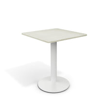 Load image into Gallery viewer, White Square Cafe Table with Metal Base

