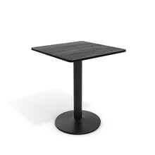 Load image into Gallery viewer, Black Square Cafe Table with Metal Base
