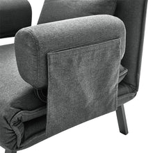 Load image into Gallery viewer, Convertible Sofa Bed with Pillow and Pocket
