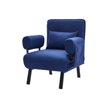 Load image into Gallery viewer, Convertible Sofa Bed with Pillow and Pocket

