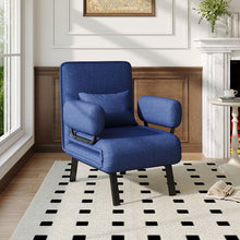 Load image into Gallery viewer, Convertible Sofa Bed with Pillow and Pocket

