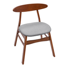 Load image into Gallery viewer, Set of 2 Dining Chairs with Walnut Wooden Legs

