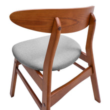 Load image into Gallery viewer, Set of 2 Dining Chairs with Walnut Wooden Legs

