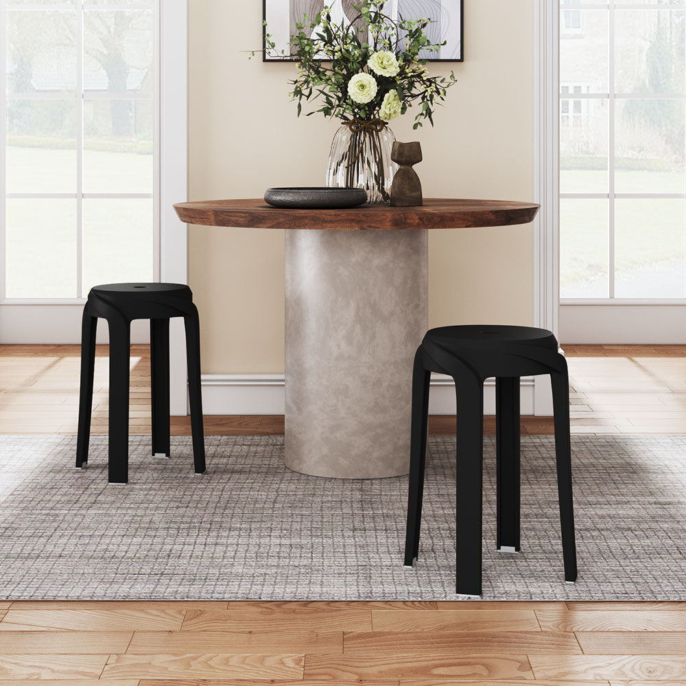 Round Stools Stackable Plastic Stackable Round Stools Set of 10 – sorangLtd