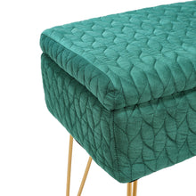 Load image into Gallery viewer, Rectangle Upholstered Storage Ottoman Vanity Stool
