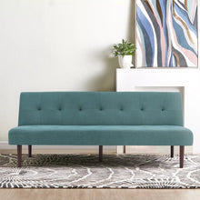 Load image into Gallery viewer, 172cm Green Sofa Bed Contemporary Convertible Upholstered Sofa Beds Living and Home 
