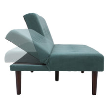 Load image into Gallery viewer, 172cm Green Sofa Bed Contemporary Convertible Upholstered Sofa Beds Living and Home 
