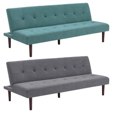 Load image into Gallery viewer, 172cm Green Sofa Bed Contemporary Convertible Upholstered Sofa Beds Living and Home 
