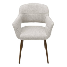 Load image into Gallery viewer, Set of 2 Grey Linen Dining Chair with Metal Legs Dining Chairs Living and Home 
