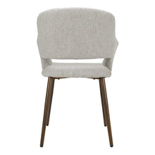 Load image into Gallery viewer, Set of 2 Grey Linen Dining Chair with Metal Legs Dining Chairs Living and Home 
