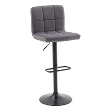 Load image into Gallery viewer, 2 Pcs Velvet Upholstery Bar Stools with Low Backrest
