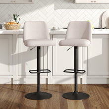 Load image into Gallery viewer, 2 Set Swivel Counter Bar Stools with Mid Backrest
