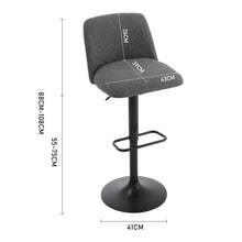 Load image into Gallery viewer, 2 Set Swivel Counter Bar Stools with High Backrest
