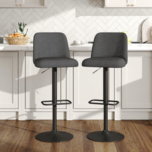 Load image into Gallery viewer, 2 Set Swivel Counter Bar Stools with High Backrest
