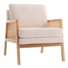 Load image into Gallery viewer, Cushioned Wood Armchair
