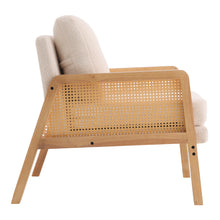 Load image into Gallery viewer, Cushioned Wood Armchair
