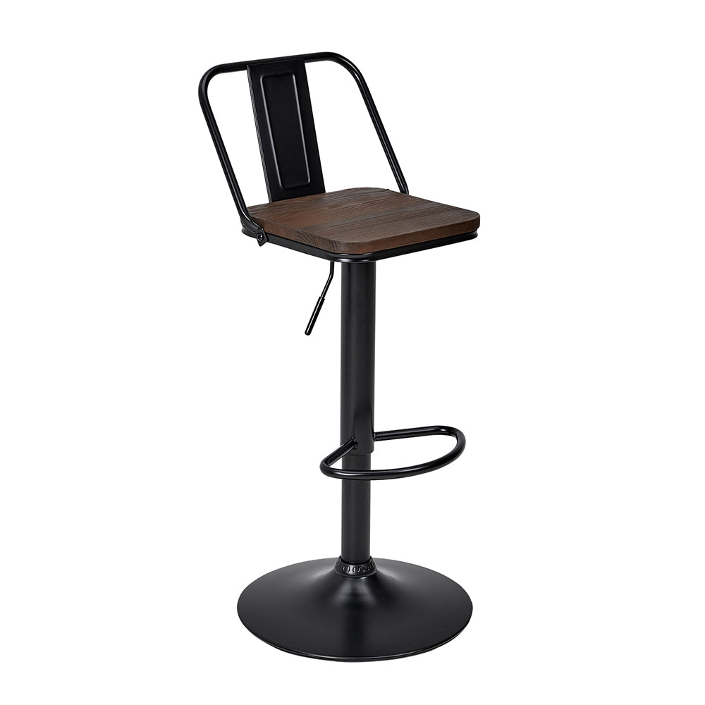 2Pcs Kitchen Adjustable Bar Stool Dining Chair