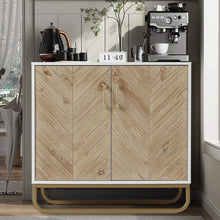 Load image into Gallery viewer, Modern Wooden Dual-Door Side Cabinet Living and Home 

