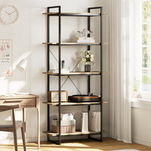 Load image into Gallery viewer, Industrial Style 5-Tier Bookshelf, ZH1639

