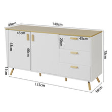 Load image into Gallery viewer, Modern Accent Storage Cabinet with Doors and Drawers, ZH1671ZH1672
