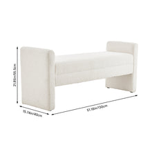 Load image into Gallery viewer, Teddy Upholstered H-Shaped Bench
