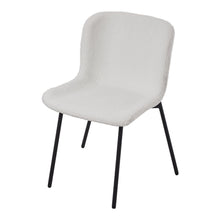 Load image into Gallery viewer, 2Pcs Teddy Fleece Upholstered Dining Chair
