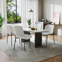 Load image into Gallery viewer, 2Pcs Teddy Fleece Upholstered Dining Chair
