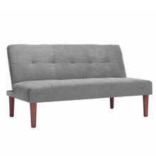 Load image into Gallery viewer, Small Modern 2-Seater Padded Convertible Sofa Bed with Wooden Legs
