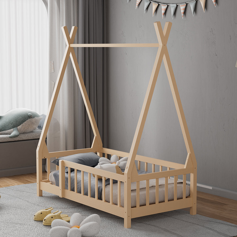 Pine Wood House Bed Frame