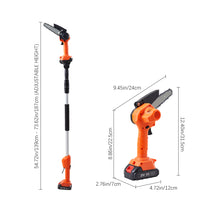 Load image into Gallery viewer, 2-in-1 Cordless Pole Saw &amp; Handheld Chainsaw for High Branches &amp; Gardening
