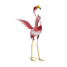 Load image into Gallery viewer, Metal Flamingo Garden Statue Decoration Ornament
