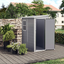 Load image into Gallery viewer, Livingandhome Outdoor Plastic Storage Shed
