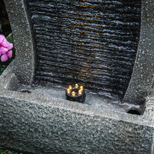 Load image into Gallery viewer, 50CM H Slate Effect Modern Waterfall Ornament Garden Water Feature Cascading Tiered Water Fountains Living and Home 
