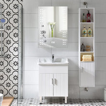 Load image into Gallery viewer, 700x500MM LED Illuminated Mirror Cabinet with Shaver Socket

