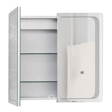 Load image into Gallery viewer, Double Door LED Bathroom Mirror Cabinet with Bluetooth Bathroom Mirror Cabinets Living and Home 
