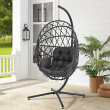 Load image into Gallery viewer, Livingandhome Woven Outdoor Hanging Chair
