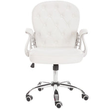 Load image into Gallery viewer, Faux Leather Chesterfield Office Chair with Chrome Base Office Chair Living and Home 
