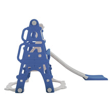 Load image into Gallery viewer, Livingandhome Kids Toddler Swing and Slide Set with Basketball Hoop
