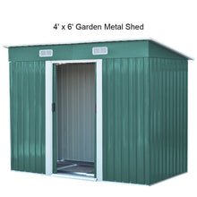 Load image into Gallery viewer, Garden Steel Shed with Skillion Roof Top Garden storage Living and Home 
