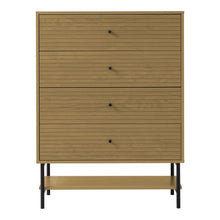 Load image into Gallery viewer, 4-Tier Bedroom Chest Storage Cabinet with Bottom Shelf, ZH1651ZH1652
