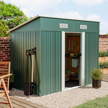 Load image into Gallery viewer, Livingandhome Compact Metal Storage Tool Shed for Garden Patio
