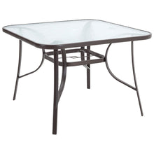 Load image into Gallery viewer, Patio Table Garden Coffee Table Rectangle Dining Table with the Umbrella Stand Hole Garden Dining Table Living and Home Brown 
