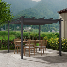 Load image into Gallery viewer, 300CM Elegant Aluminum Patio Pergola with Sun-Shade Canopy Living and Home 
